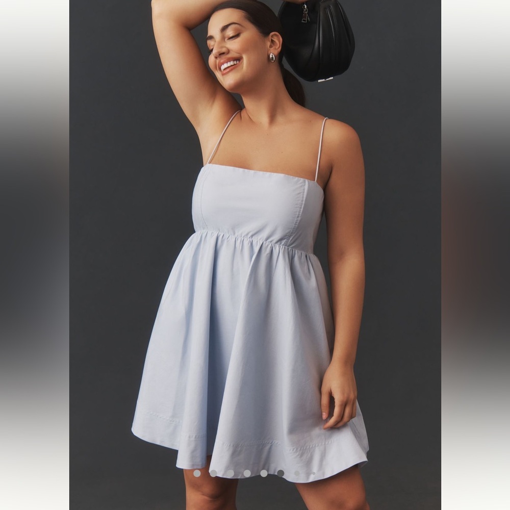 Anthropologie Maeve Square Neck Babydoll Dress